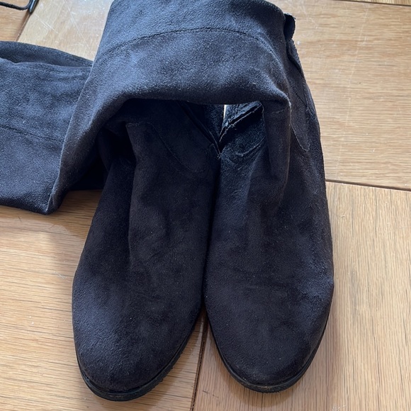 Dolce Vita Dark Grey Suede OTK Boots Size 7 - Picture 2 of 3